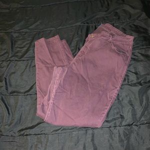 Faded Plum Rockstar Midrise pants